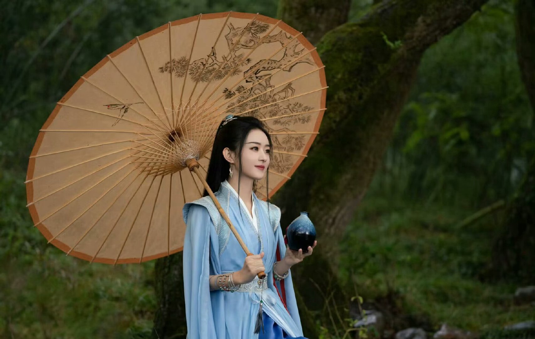 电视剧与凤行赵丽颖沈璃 "被风拂落的信纸，星河拾起月倒映在海里，你来时满载曙光"