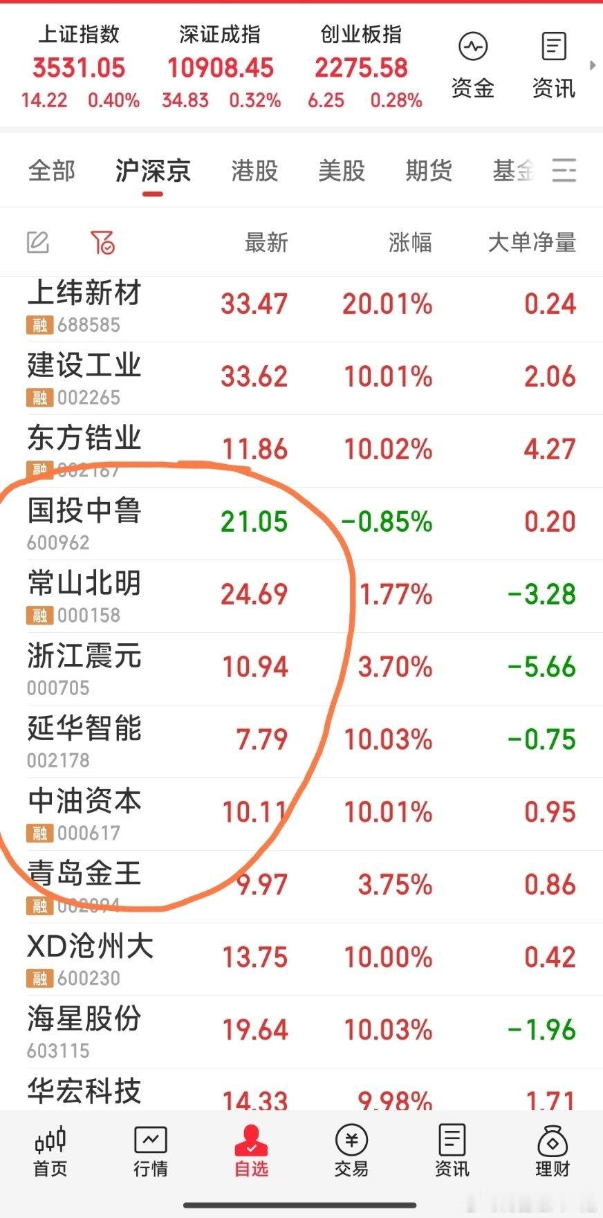 【上午战果，6牛在手】及时播报，手中6票：国投中鲁，常山北明，浙江震元，延华智能