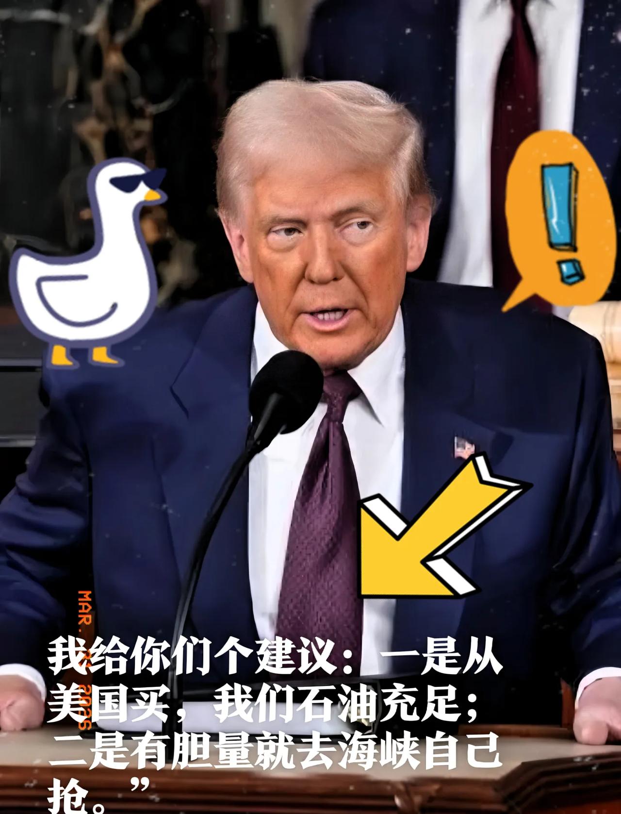 3月31日，美国总统特朗普在社交平台发文称：“那些缺油的国家，我给你们个建议：一