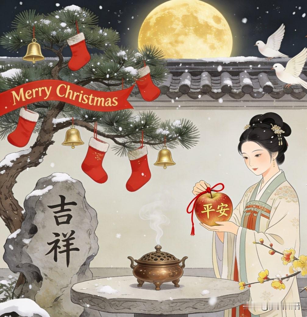 分享我这周有趣的事：当嫦娥遇到AI,那圣诞节是什么样子。