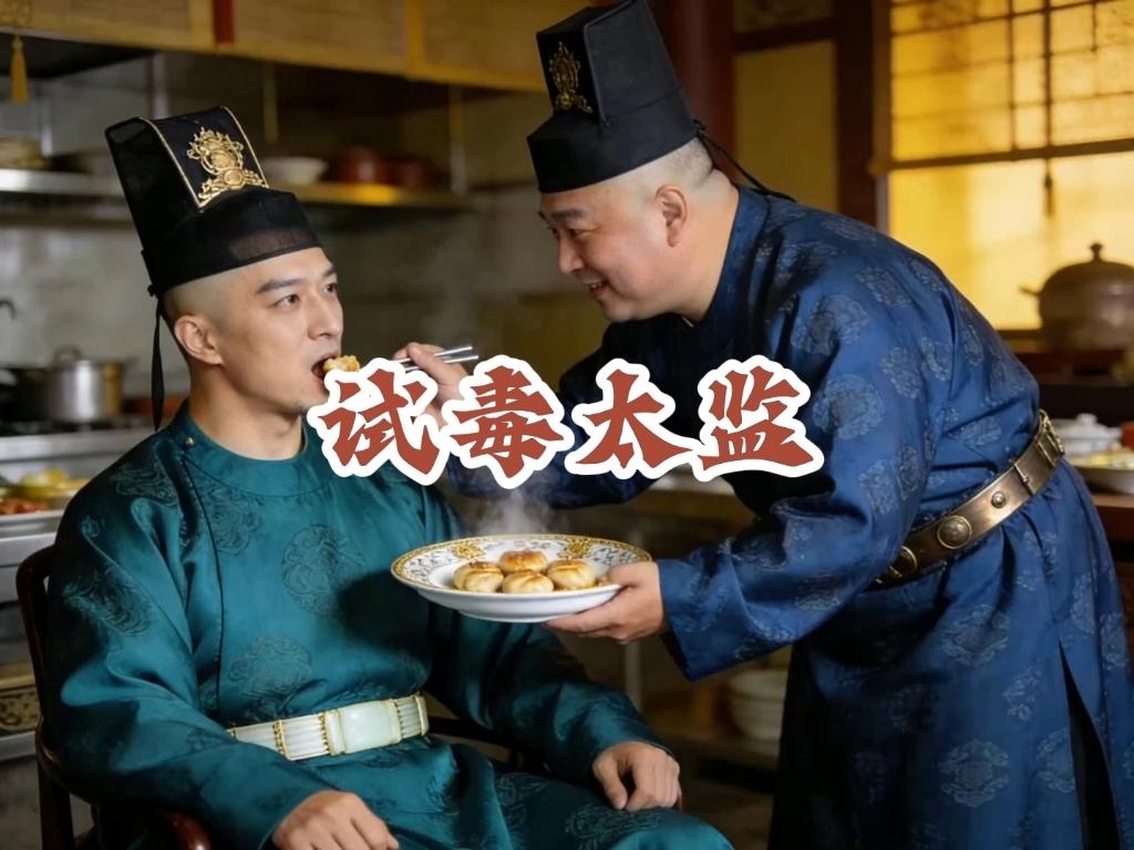 试毒太监是紫禁城里最凶险的差事，每道御膳都要先尝，静候两刻钟无恙才敢呈给帝王。看