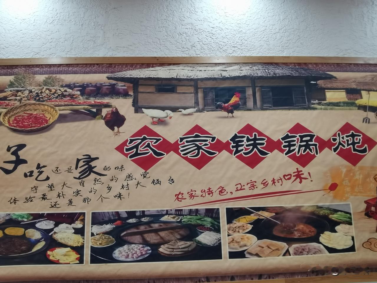 三个人吃了一顿铁锅炖，饭后不约而同感慨“实在东北人，厚道东北菜”。

到南彩镇游