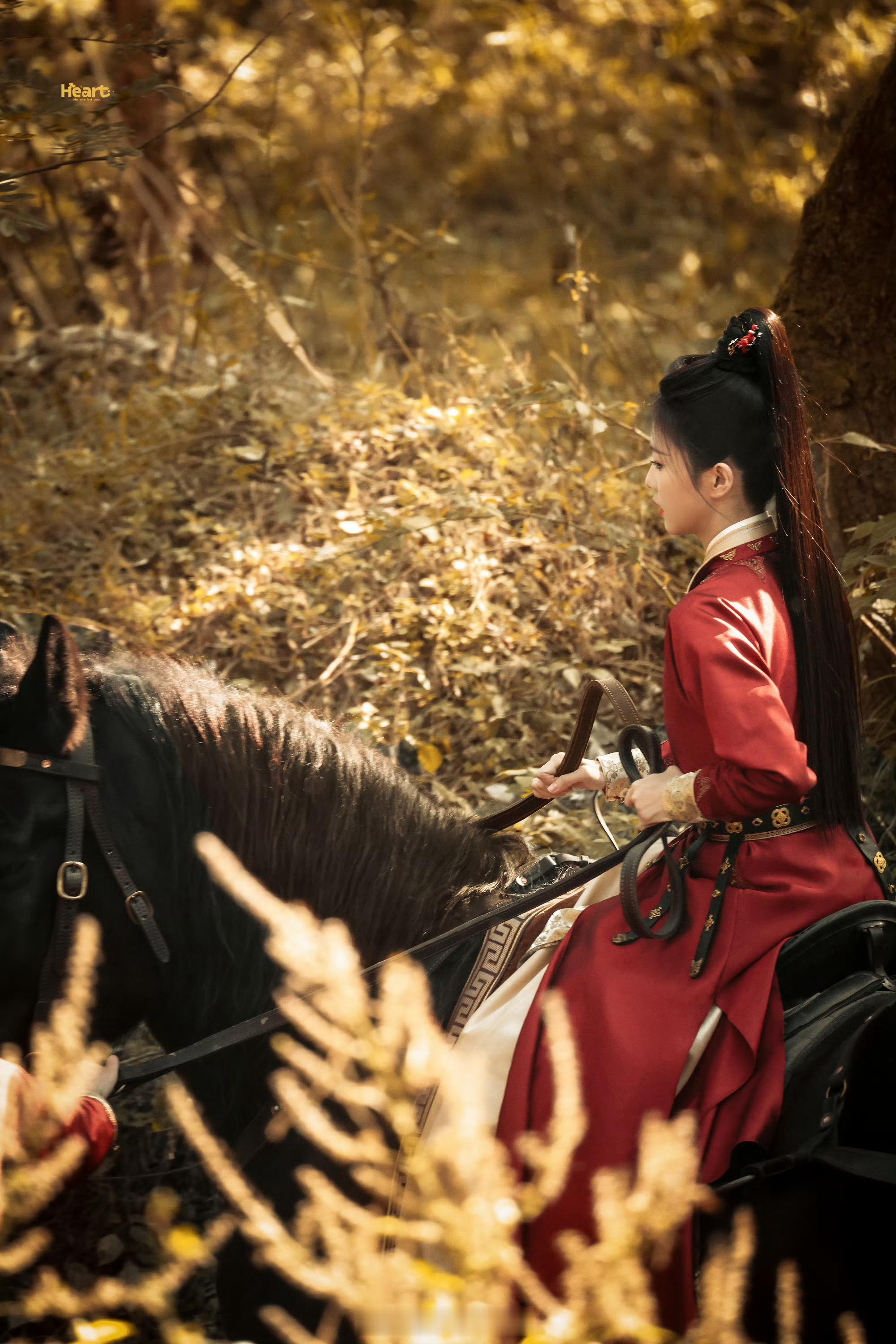 白鹿唐宫奇案骑马路透  老公。。  