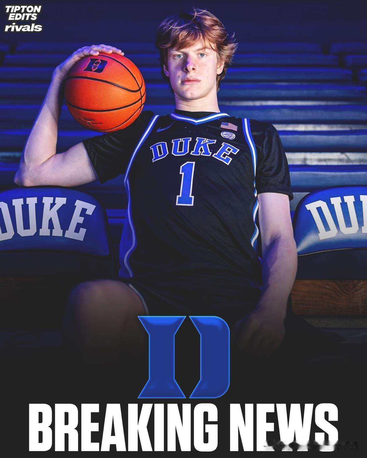 加拿大中锋Maxime Meyer宣布承诺NCAA男篮 杜克大学，身高7-1=2