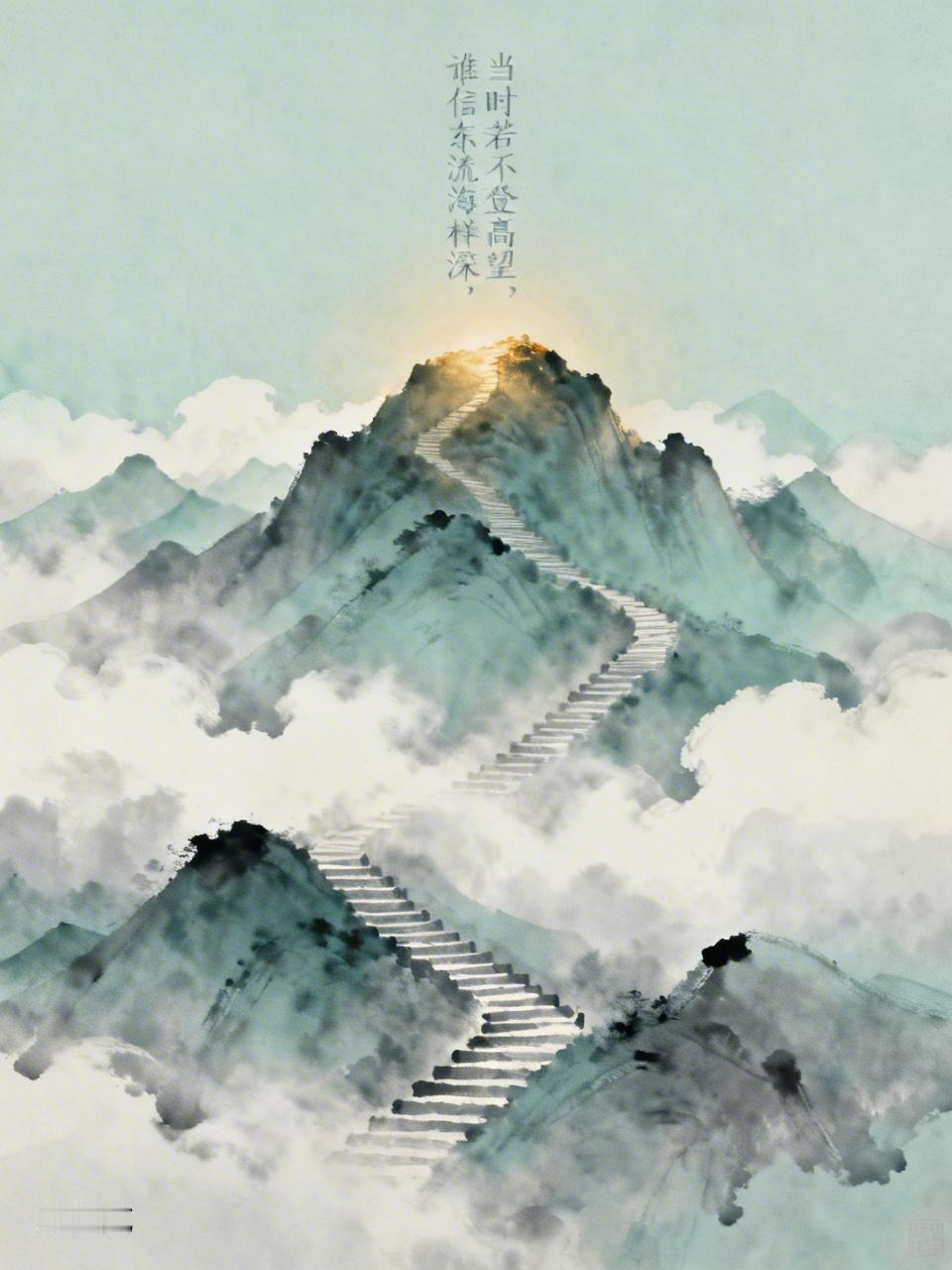 今天最大的感悟就是格局决定眼界。就像读《增广贤文》里说“当时若不登高望，谁信东流