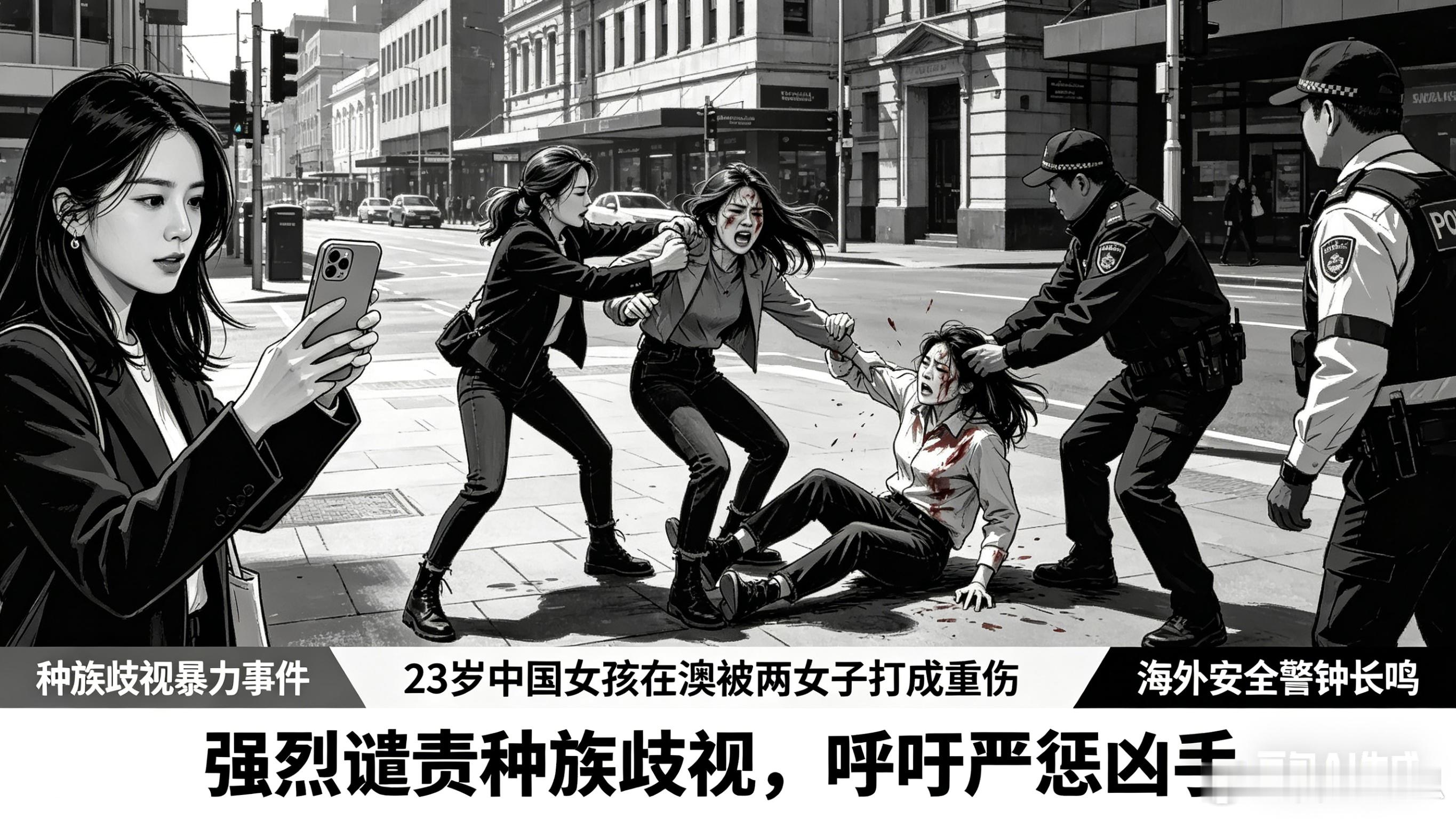 23岁中国女孩在澳被两女子打成重伤 23岁中国女孩Zili在悉尼市中心拍视频，竟