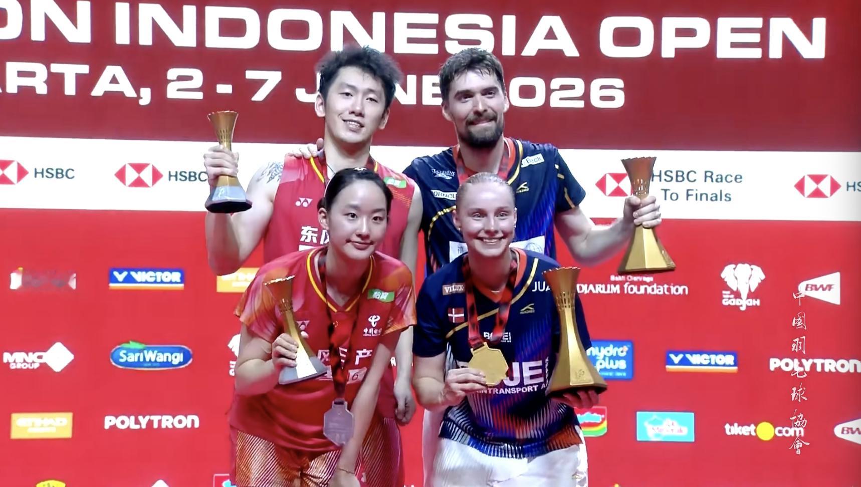 🏆混双冠军：马蒂亚斯/博尔🇩🇰🥈混双亚军：程星/张驰🇨🇳恭喜四位！?