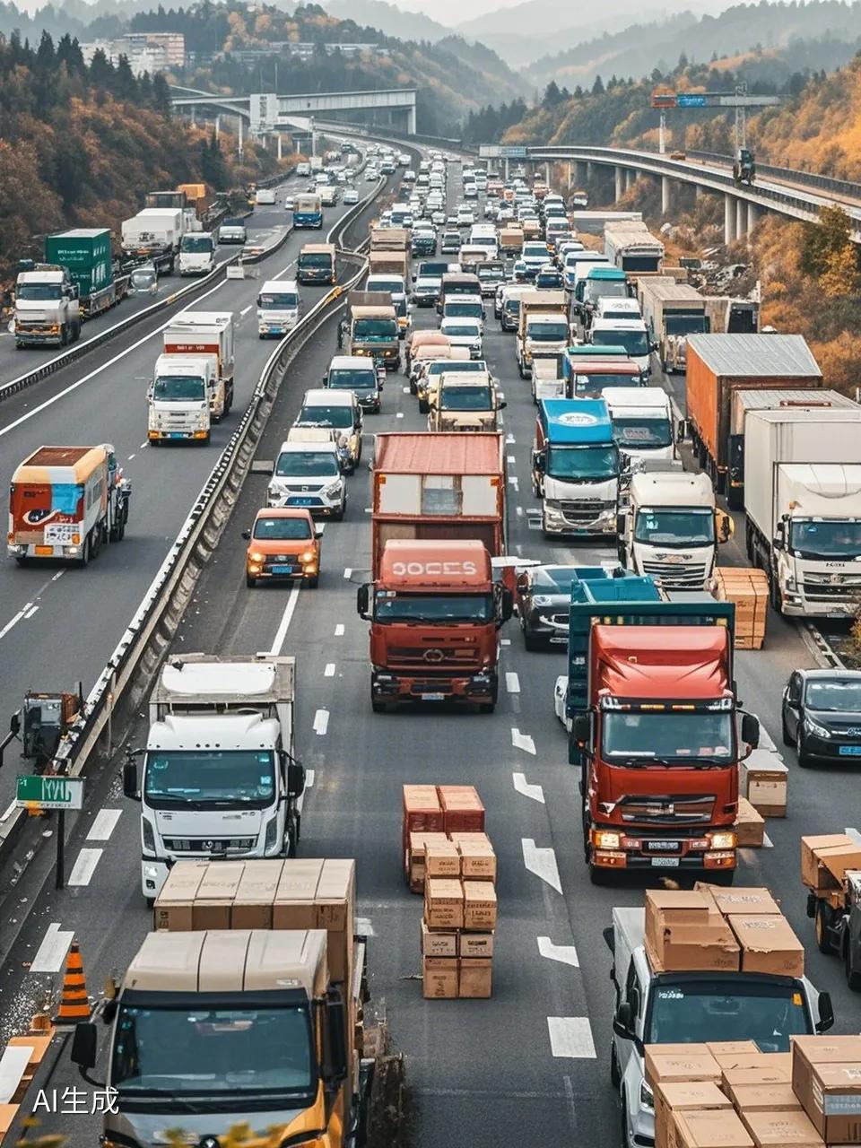 乖乖宅在家里就好啦！今天是十月二日，高速部分路段拥堵不堪，车流量极大，甚至还出现
