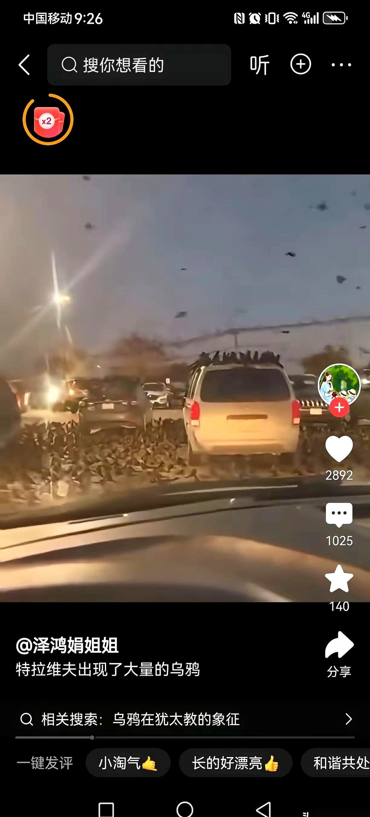 以色列天上那一大片乌鸦，把好多人给吓着了。
都说是“不祥之兆”，是战场上死人太多