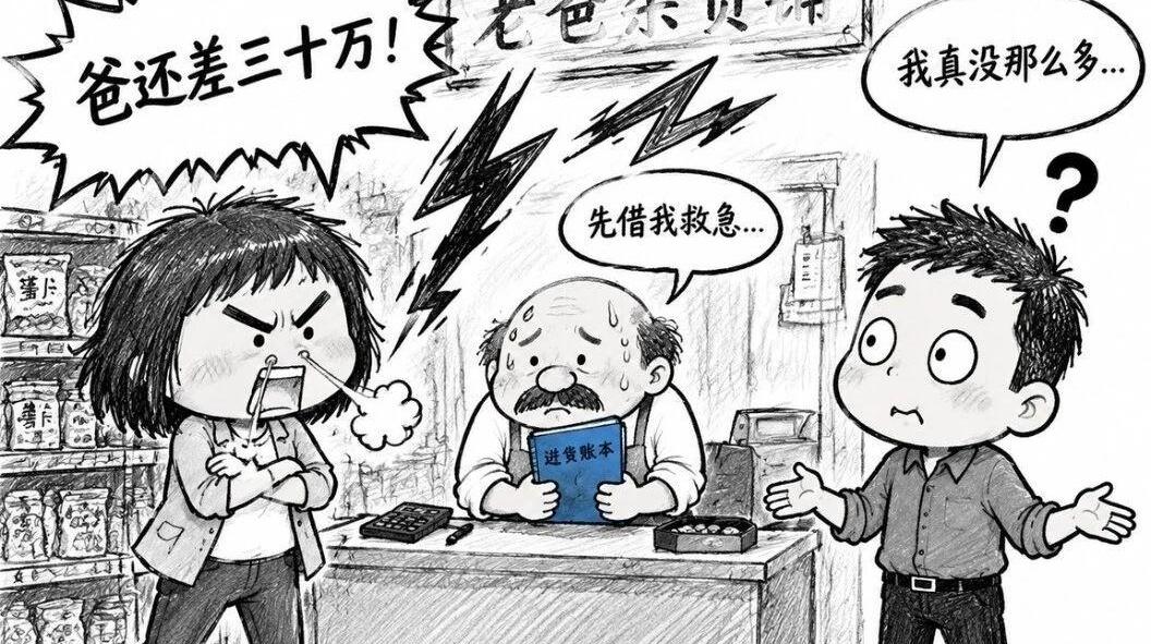 三十万，能把一个家买散吗？

我爸开店差三十万，老公把脸一沉：“借了就是无底洞。
