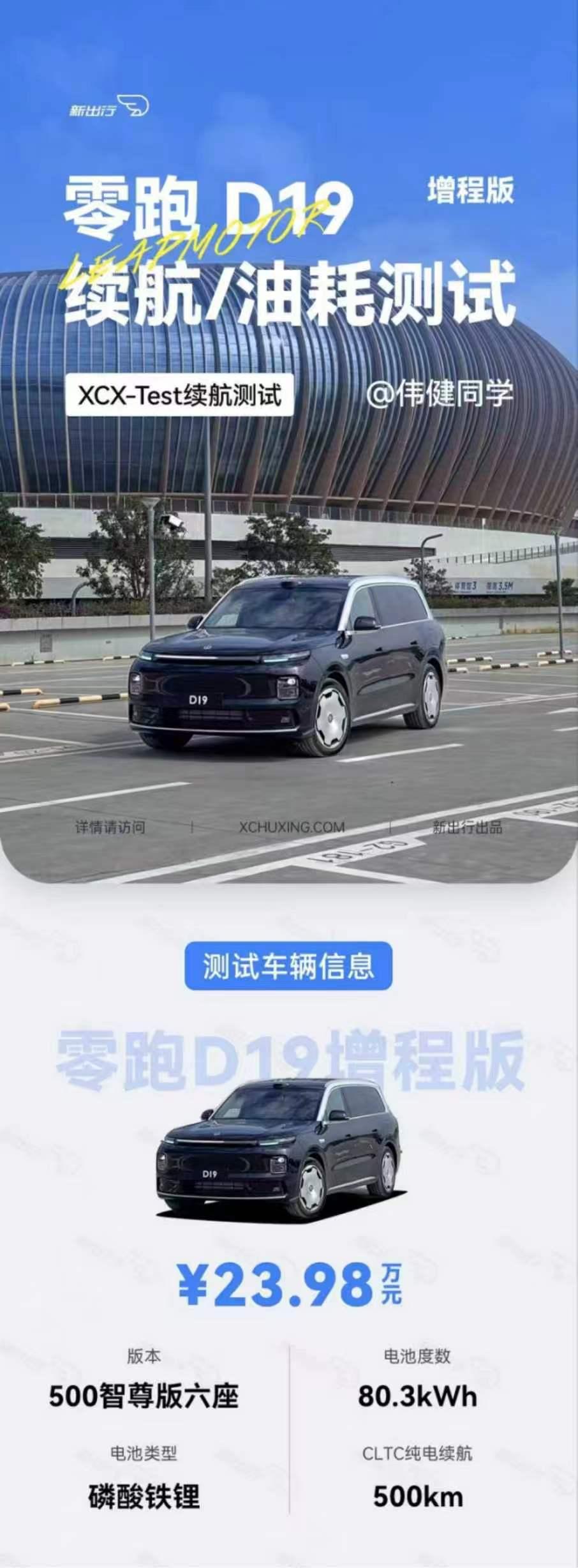 零跑D19定位科技豪华旗舰全尺寸SUV，车身尺寸5252×1995×1780mm