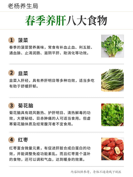 春养肝，八大食物要多吃
