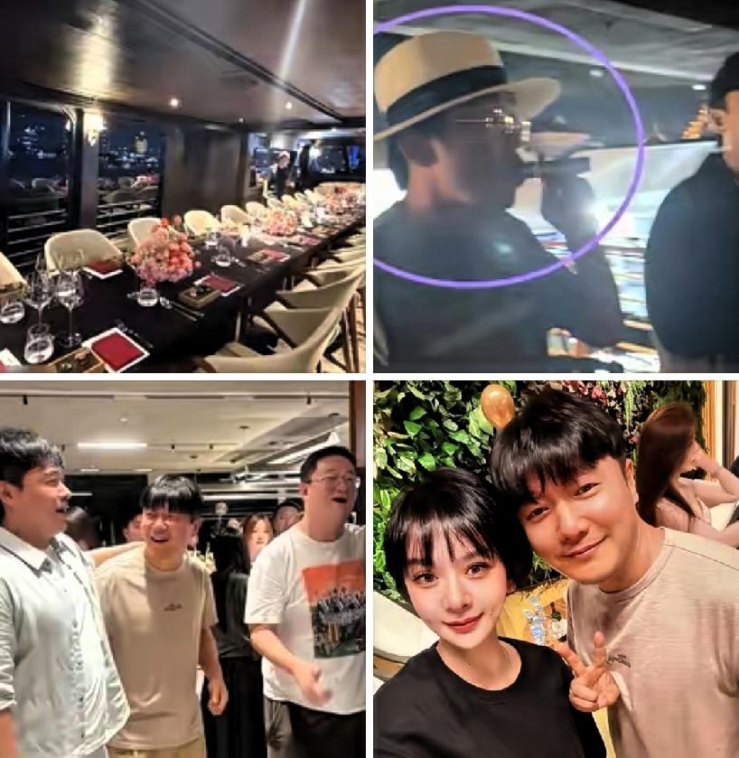 我有种强烈的预感。
这仨人又凑一块儿了。
陈思诚王宝强肖央，在曼谷游艇上吃吃喝喝