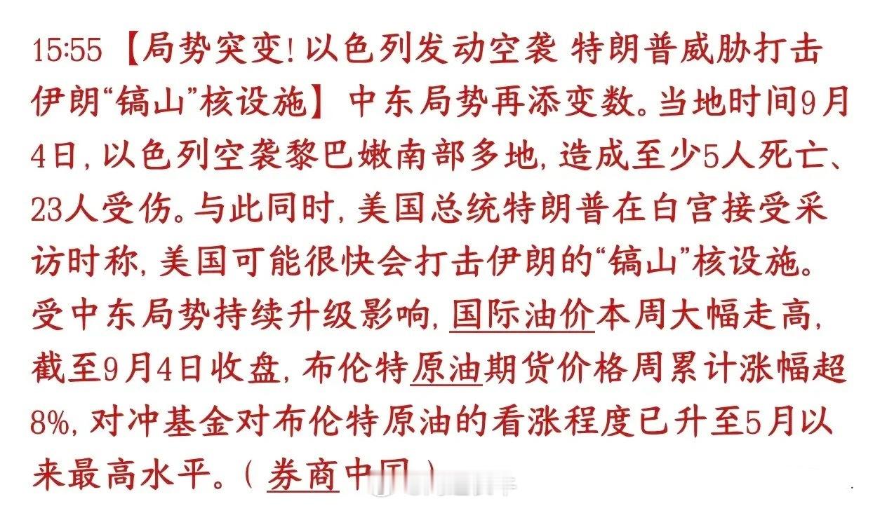 小以又搞事，美伊冲突再次升级，资本市场很受伤 以色列搞事情，空袭了黎巴嫩南部，已