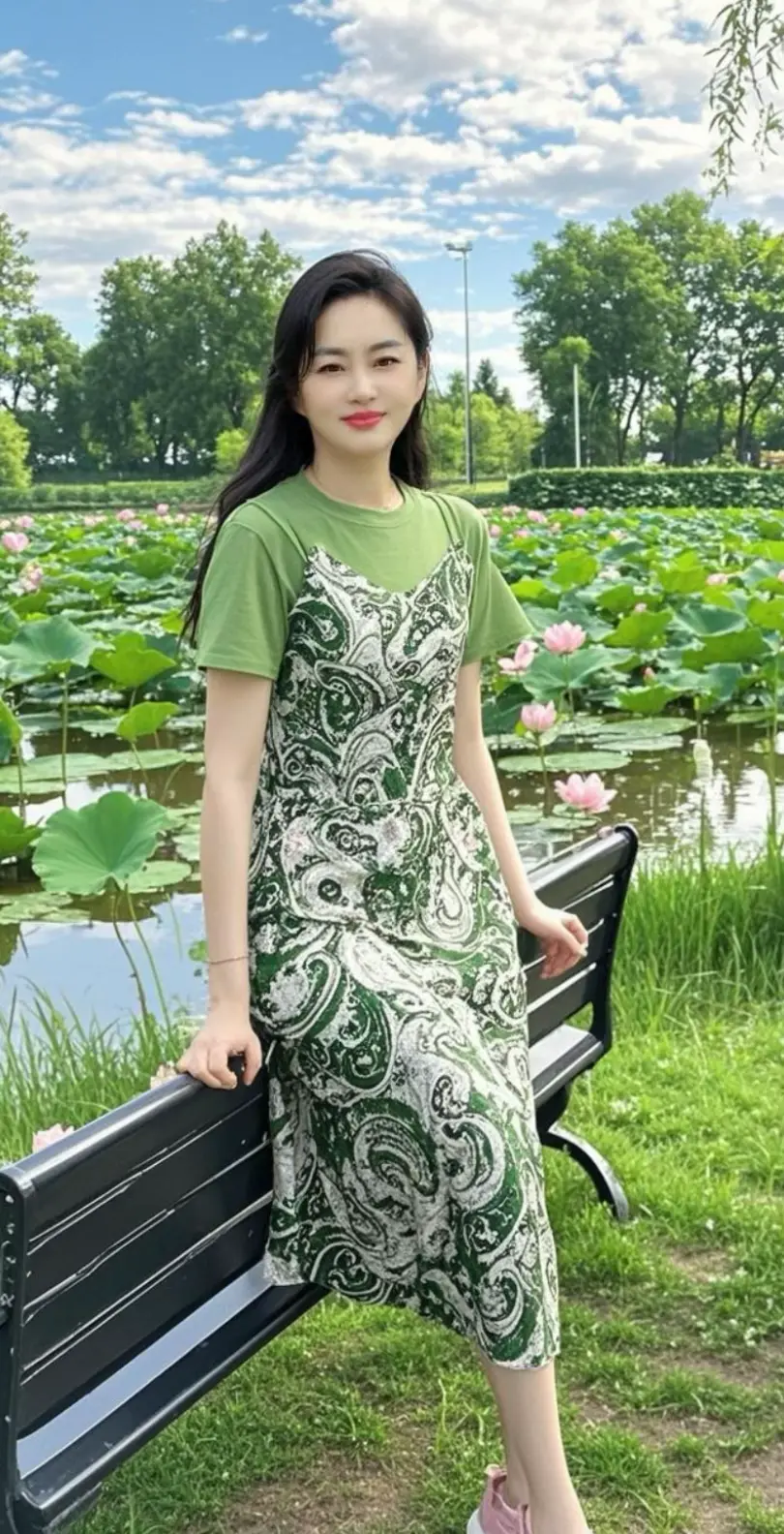 荷畔佳人  穿搭 穿出自己的风格