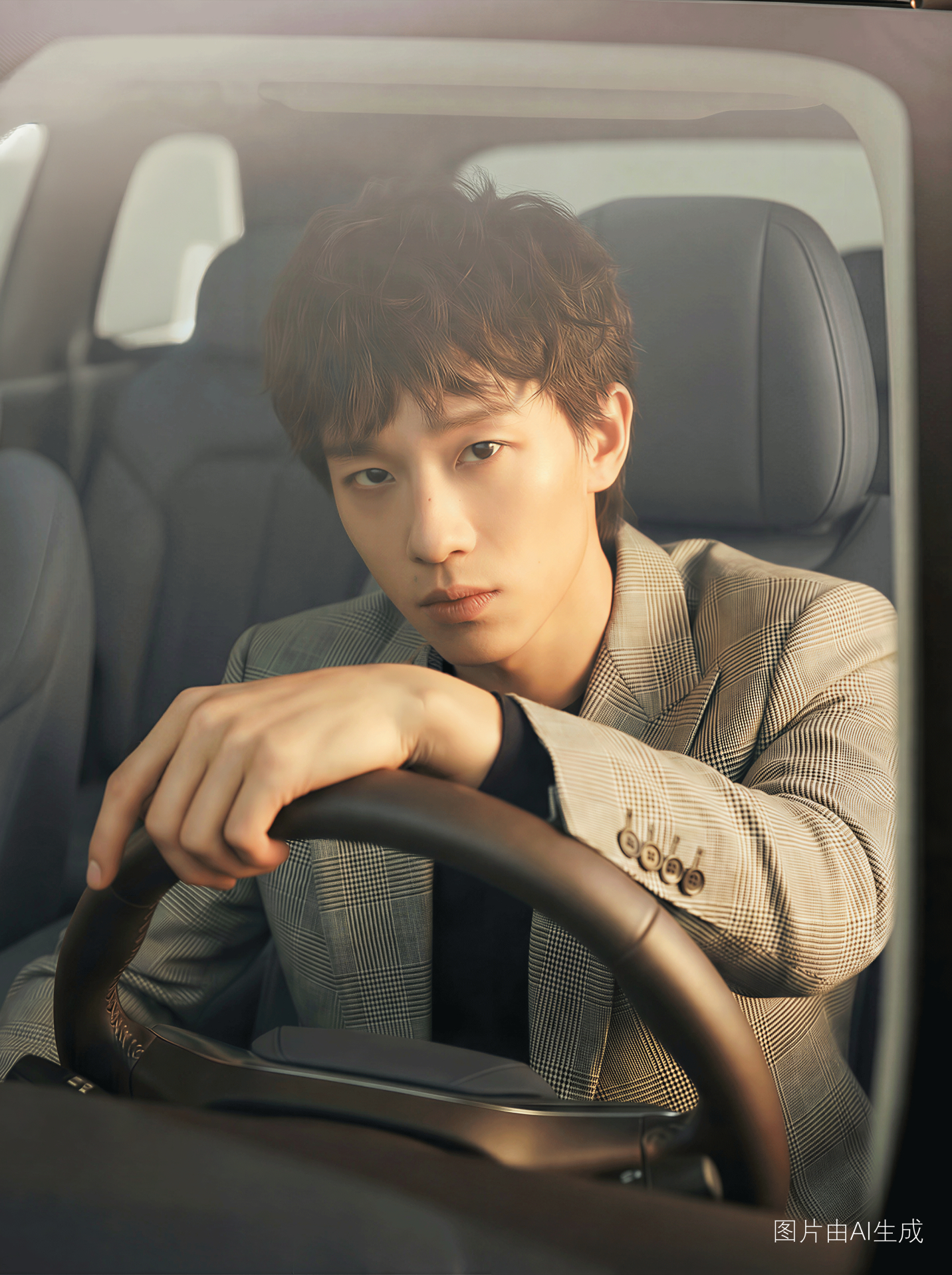 AI成为画笔，描绘着冠军的精准与座驾的精致相遇✨，每一处内饰细节都藏着对品质的极