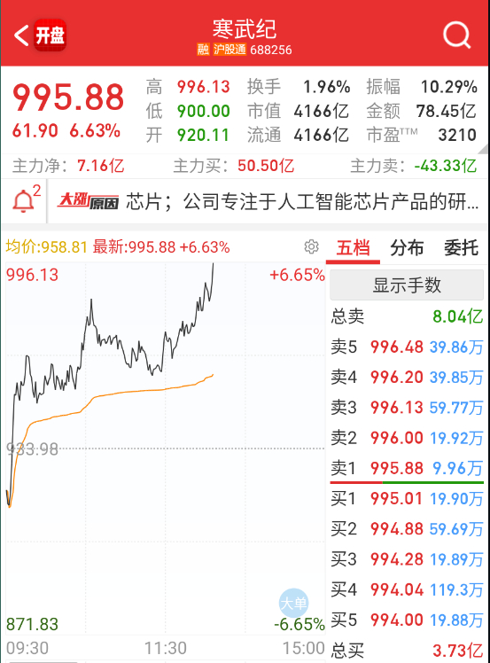 寒王小作文再次冲高，带动了芯片半导体板块 ​​​