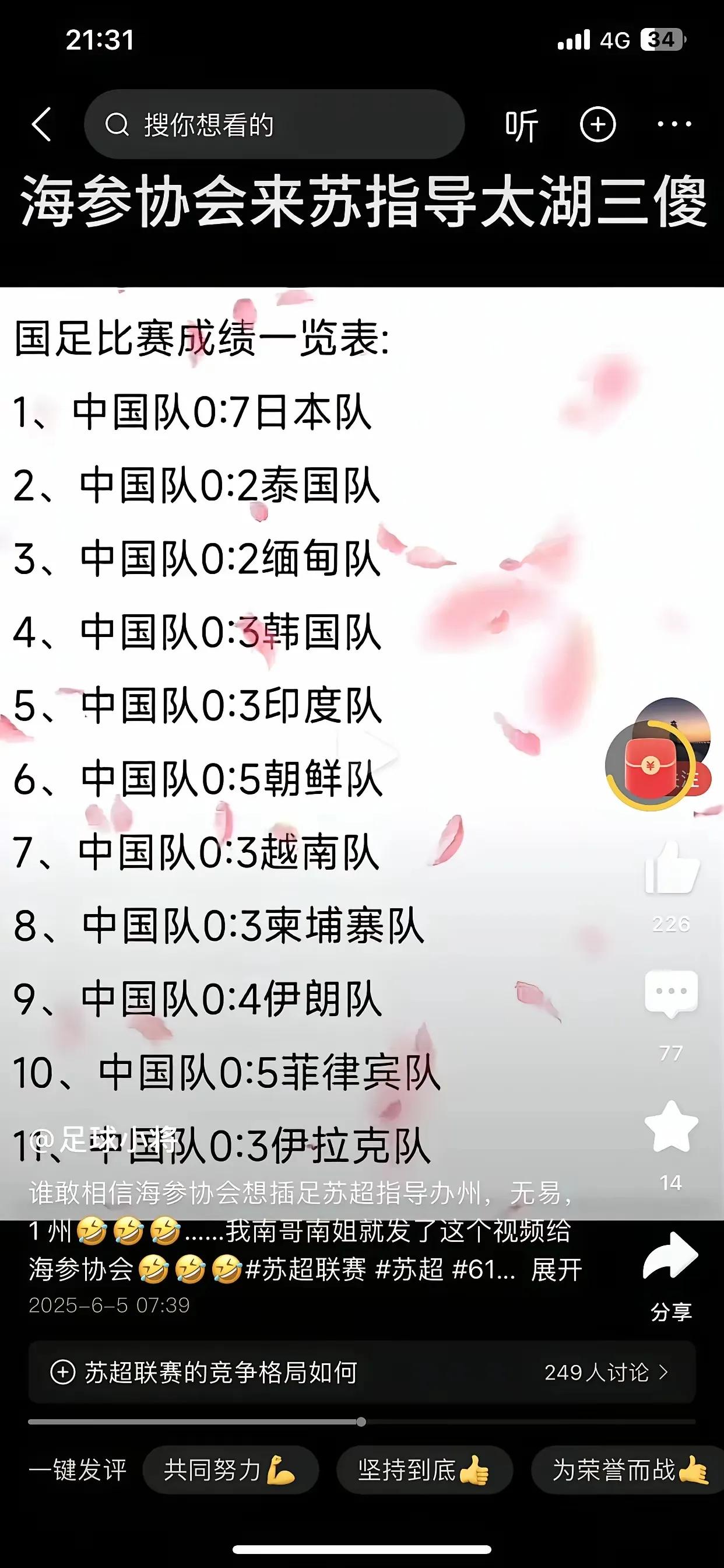 看了中国男足的战绩各位闹心吗？尤其是这么多场比赛，都是一球未进，全是0蛋，这还是