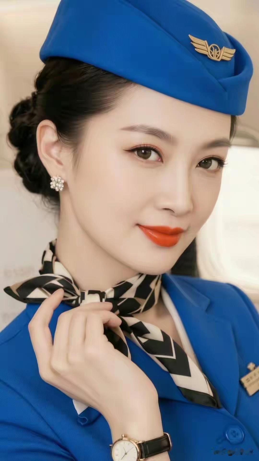 中国空姐，魅力独特。
东方佳丽，端庄典雅。
智慧美貌 ，自信满满。
飞翔蓝天，光