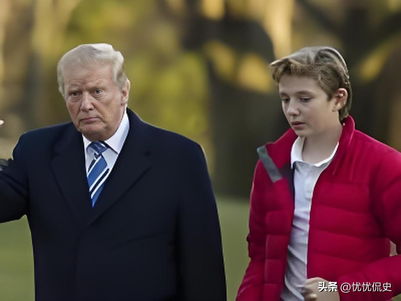 这是特朗普的儿子巴伦！
美国民众彻底看不下去了。数千人联名请愿，要求总统以身作则