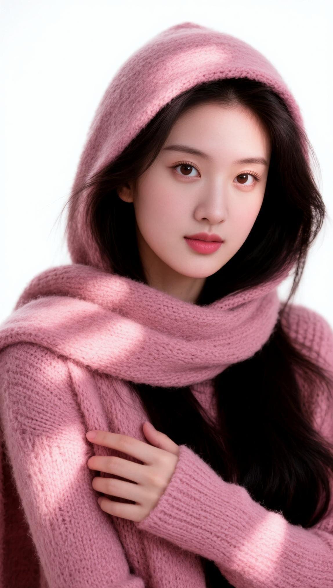 AI粉系氛围感写真 抖音ai创作