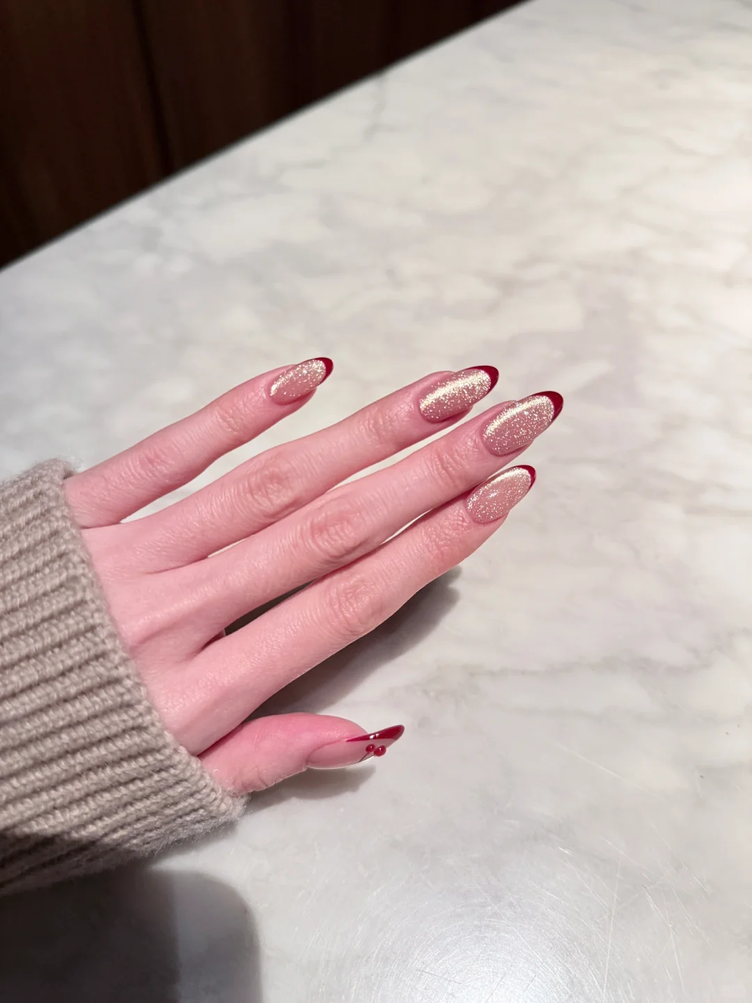 美甲分享｜新年红美甲的觉醒🍒💅🏻