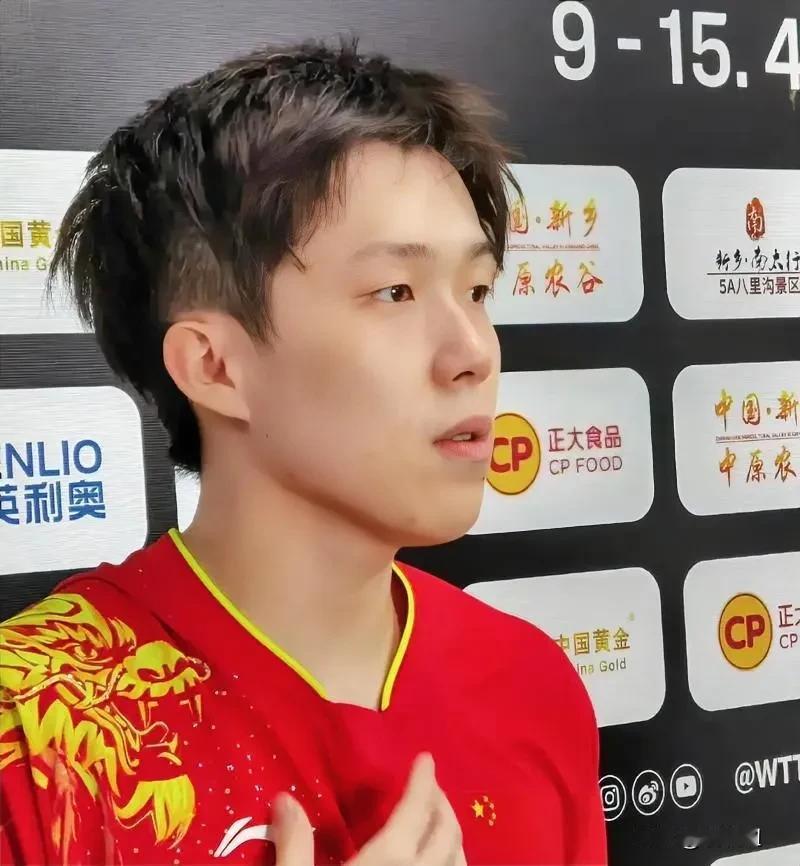 福冈总决赛，王楚钦以3:1的比分战胜了莫雷加德，赛后采访，他说了4句肺腑之言，让