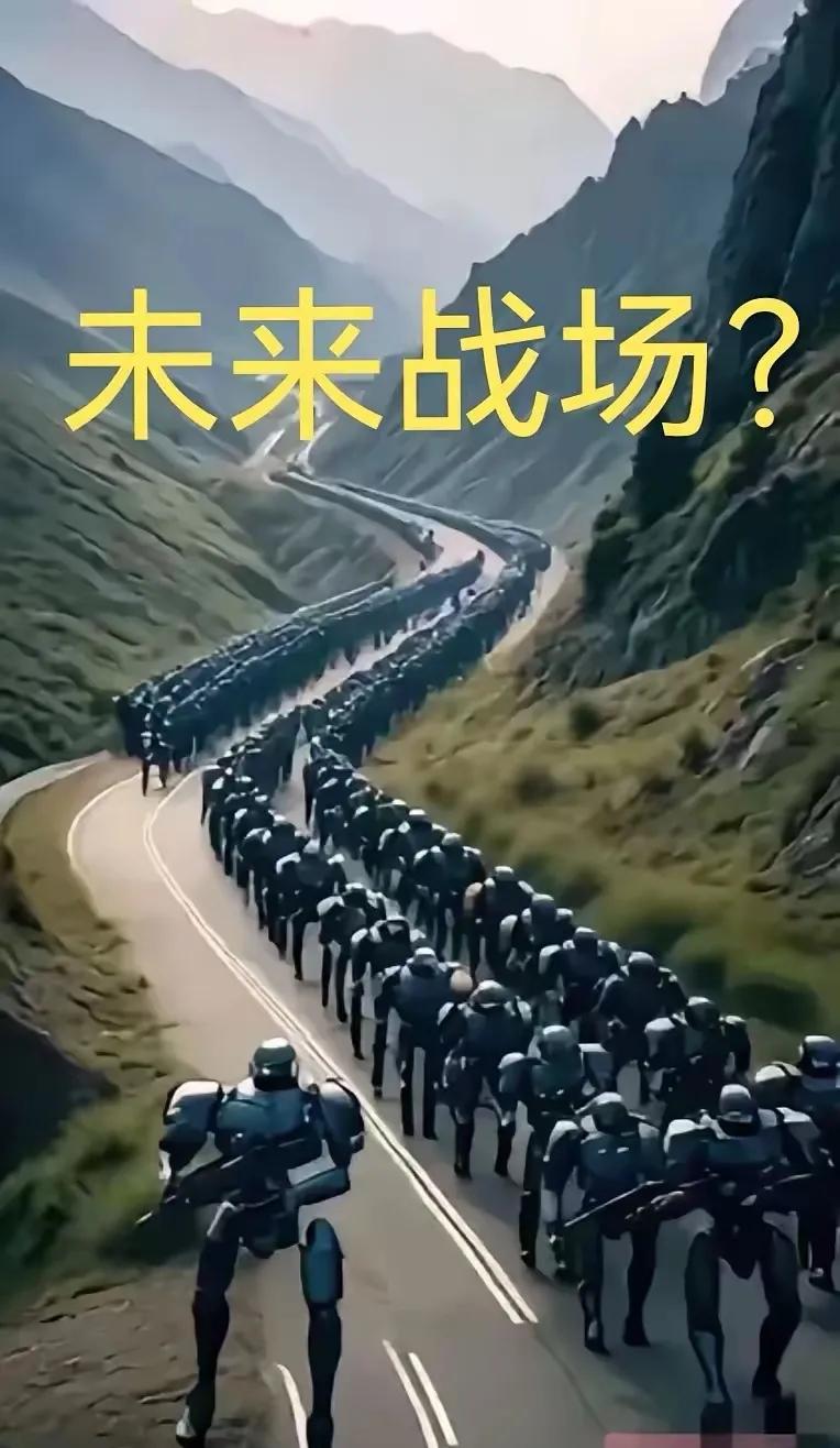 未来的战争都是高科技，这幅图不是幻想，机器人，机器狗，已经在战场上出现。如果大量