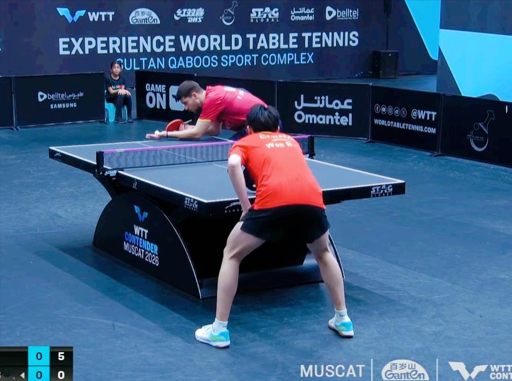 我去！温瑞博起飞了！
第一局开局打开了弗朗西斯卡6:0，
随后更是一路领先，
1