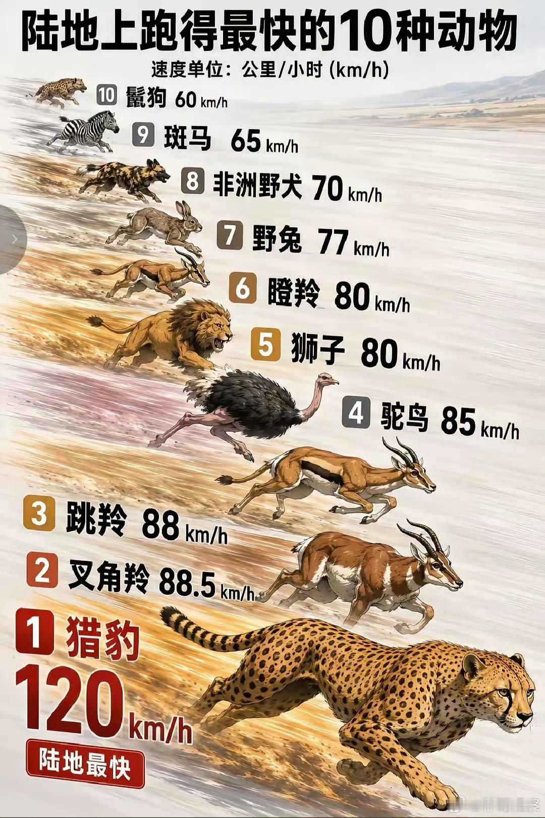 老虎和野马的速度如何？ 