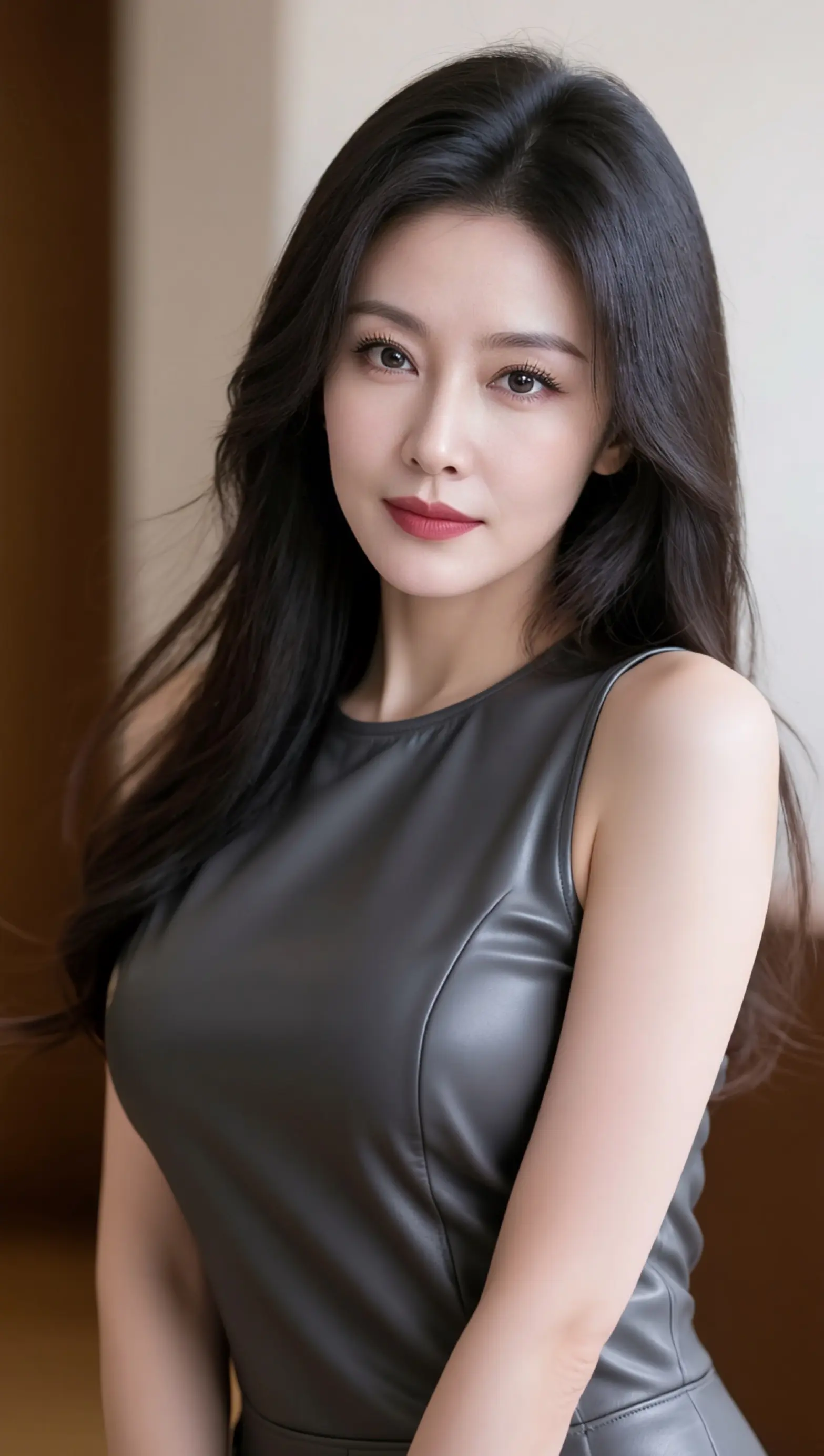 AI质感皮裙照 ai创作