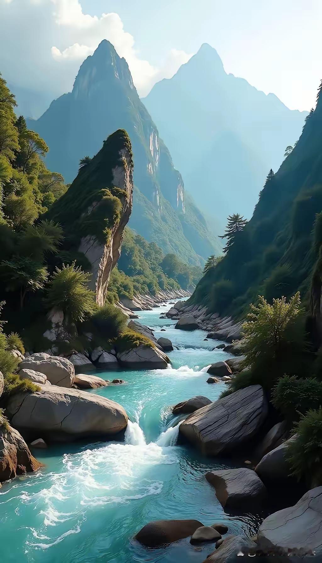 《七律•山泉魂》
作者：转转看到


林深幽幽涌清泉，
石隙嶙嶙汇成川。
夕阳穿