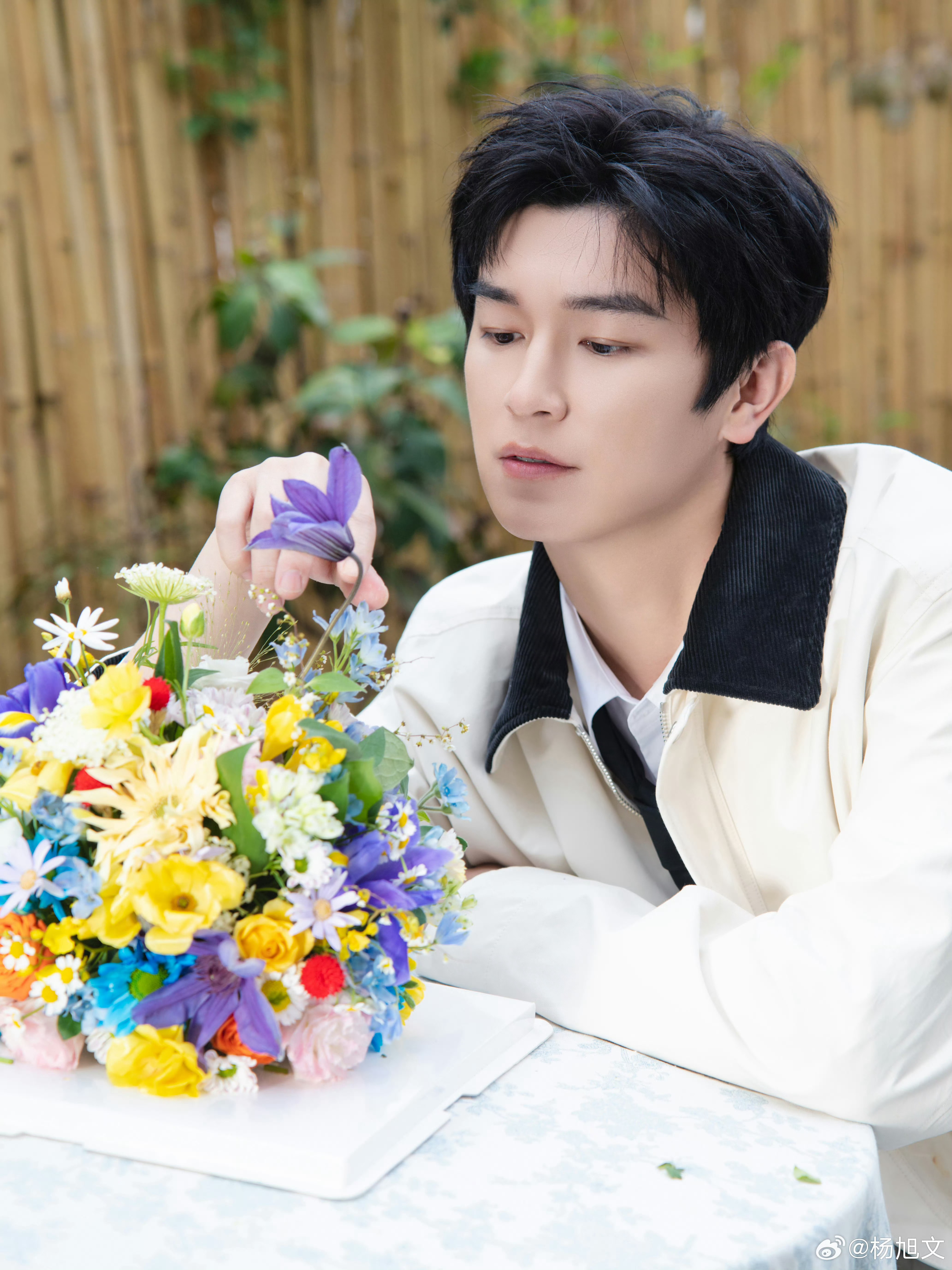 杨旭文生日写真春色满屏关不住 祝哥哥生日快乐！！！晚上见～～～ 