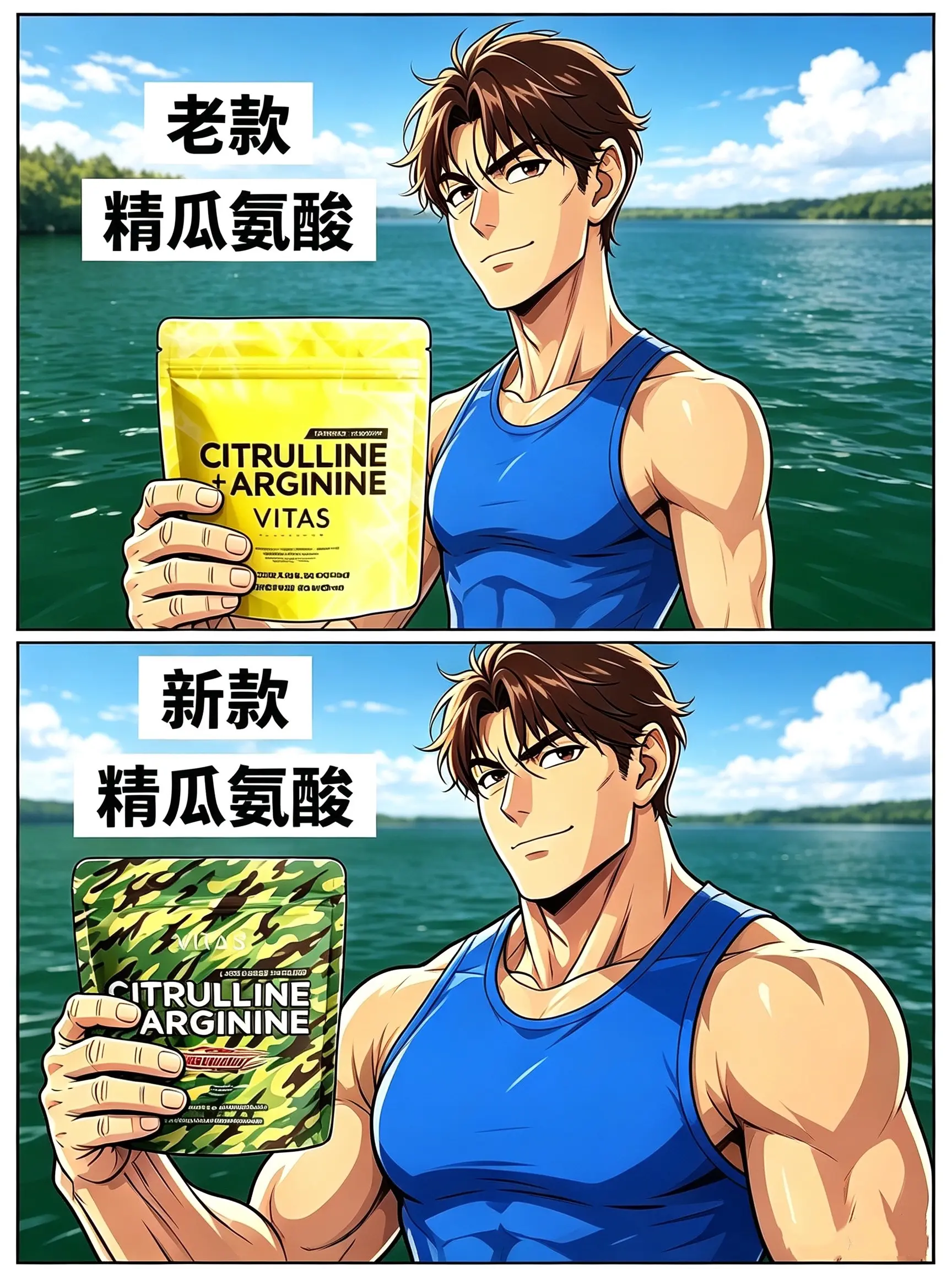 精氨酸+瓜氨酸新口味，还没喝过的兄弟可以试试