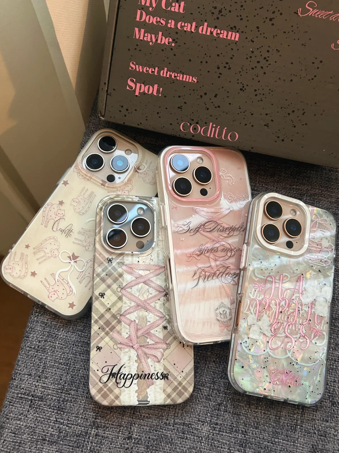 很喜欢这四款原创设计高颜值氛围感手机壳！！