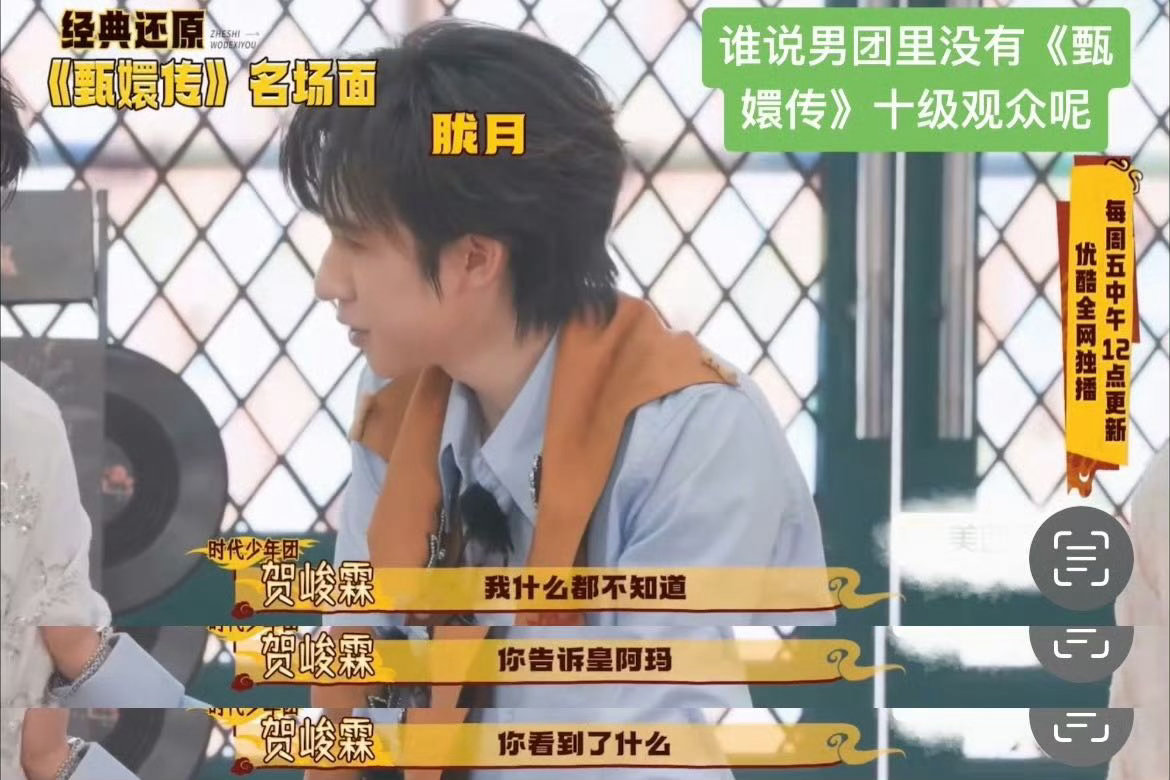 贺峻霖的童年最不喜欢甄嬛传 缺一集甄嬛传难受一整个童年，长大后补完才发现——当年