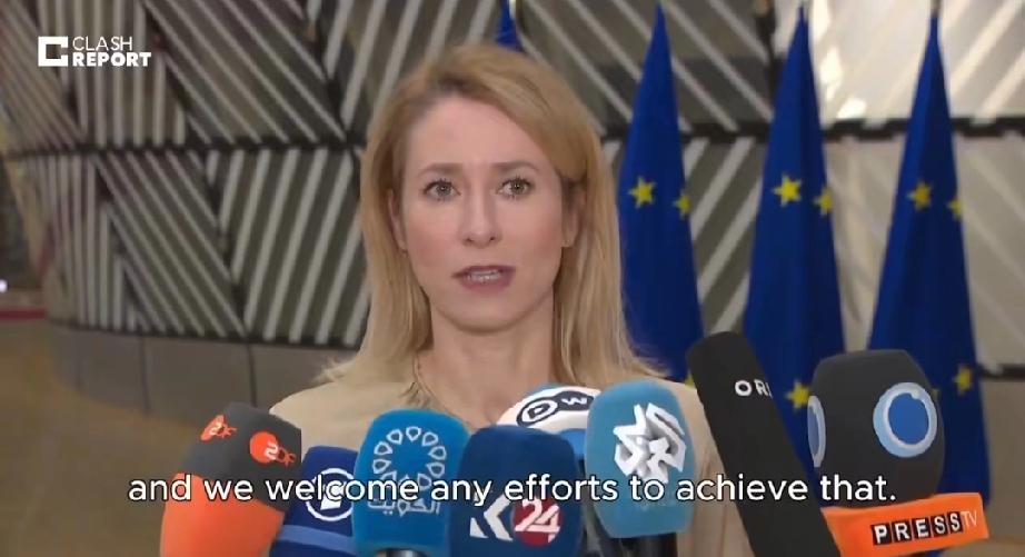 卡拉斯强硬表态：任何和平计划要生效，乌克兰与欧盟都必须参与其中。
​
​看来美国