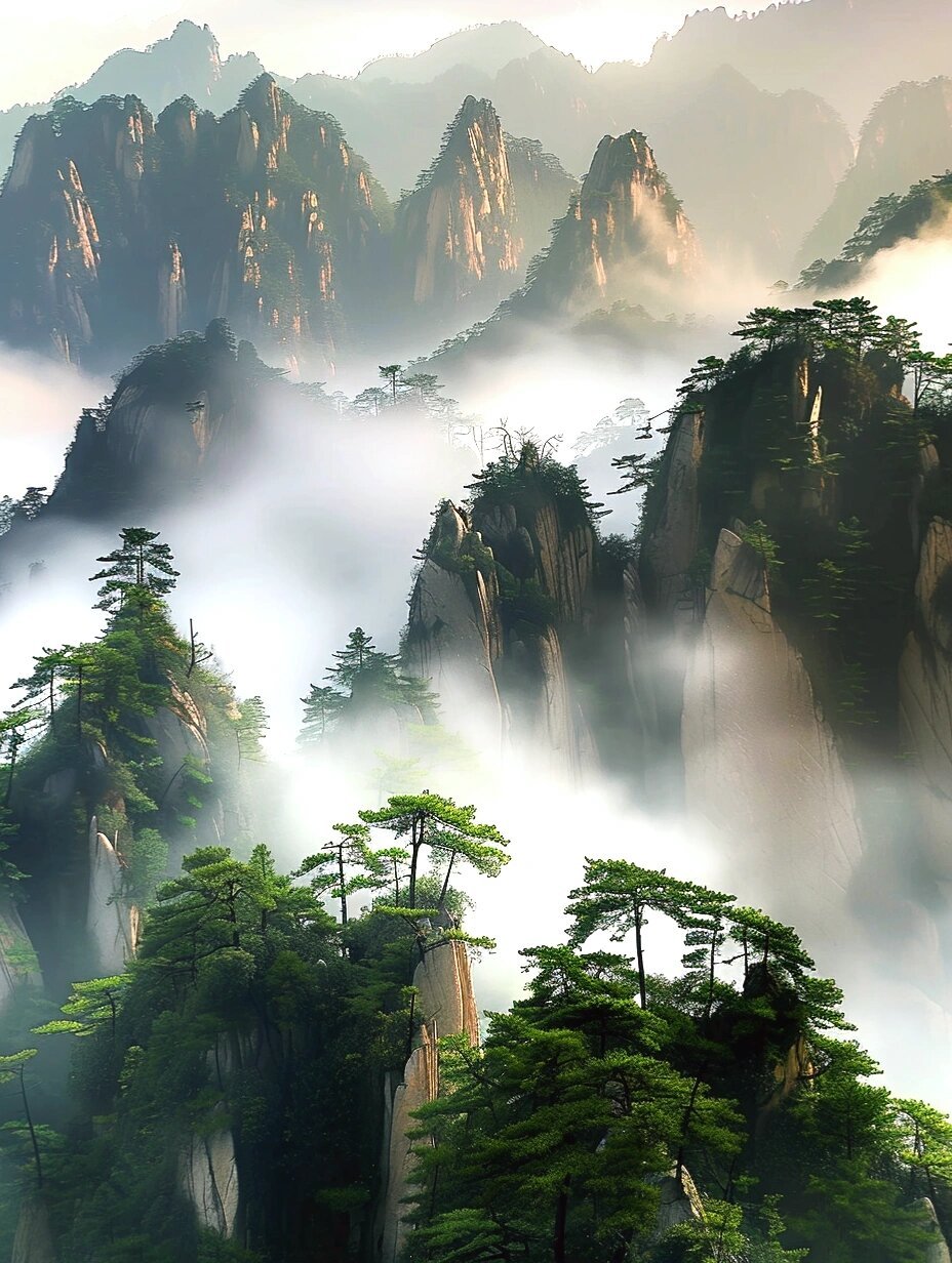 青山一片雾，心安即归处。 ​​​