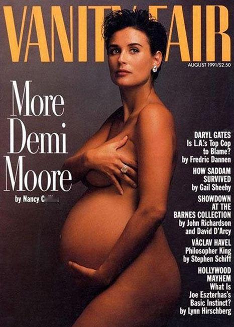 【来自投稿】《vanityfair》杂志1991年八月刊封面，封面人物是黛咪·摩
