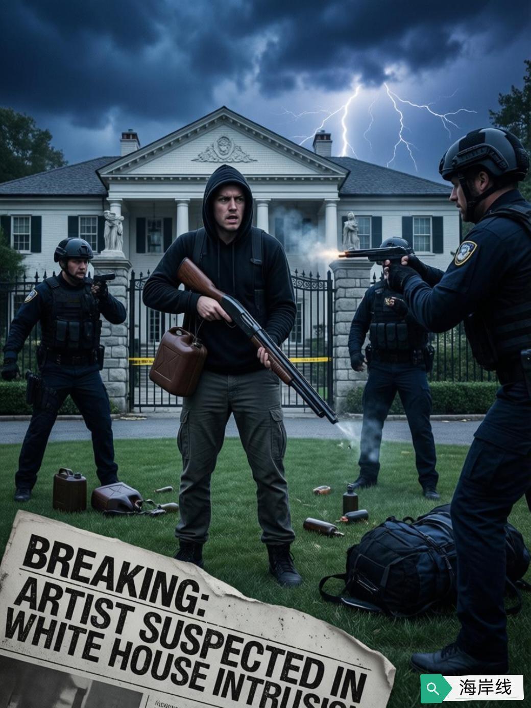 这事儿，听着就像电影里的情节，但它真真切切发生在了海湖庄园门口。

《纽约邮报》