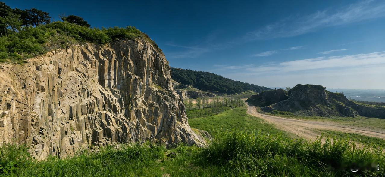 这是沈阳七星山一角的清晨，晨光洒下来金灿与郁郁葱葱的生机交织，这是一种唯美大片的