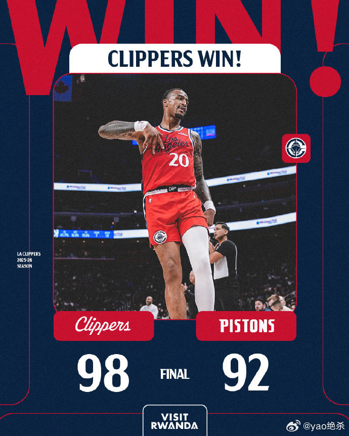 不讲武德！ 面对背靠背的快船，活塞轮休了一众主力，想着用身体和活力冲垮老家伙们，