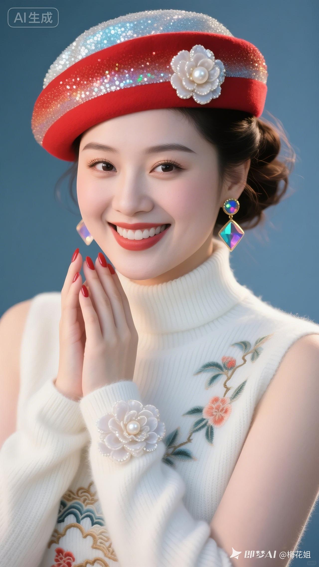 甜美复古风穿搭，珍珠与花朵的完美结合，尽显优雅气质！