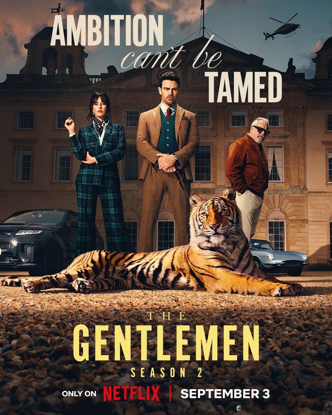 《绅士们》第二季新海报。9月3日在Netflix上映。 