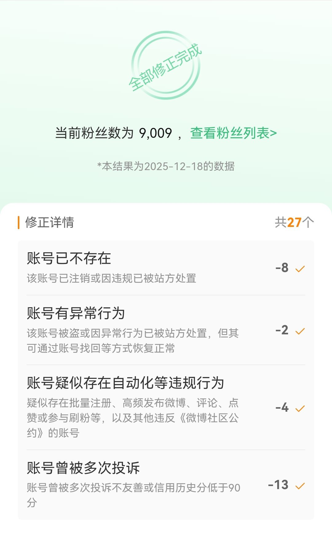 误伤的对不起了 