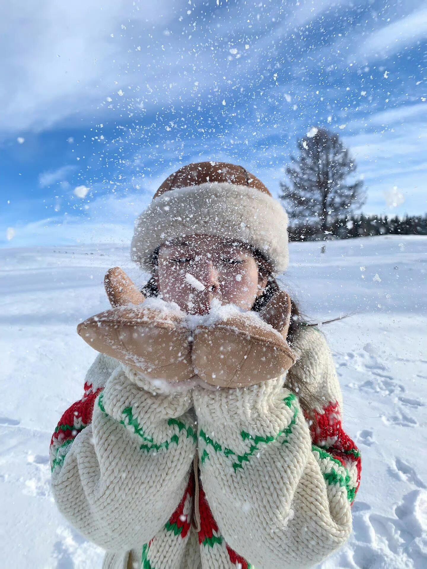 童话雪地里的拍照姿势，我悟了 