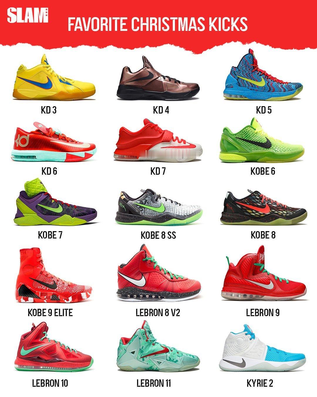 圣诞大战那些经典的球鞋，友友们喜欢哪些？NBANBA圣诞大战