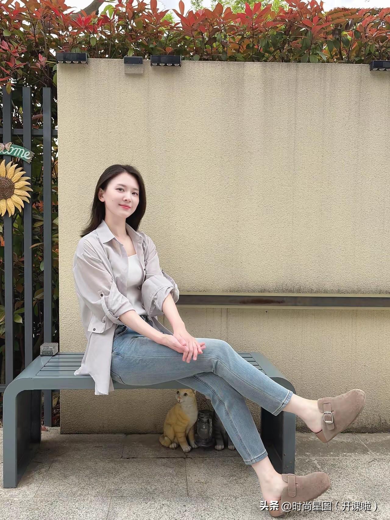 松弛感日常穿搭，简单舒服最耐看。自然松弛感穿搭