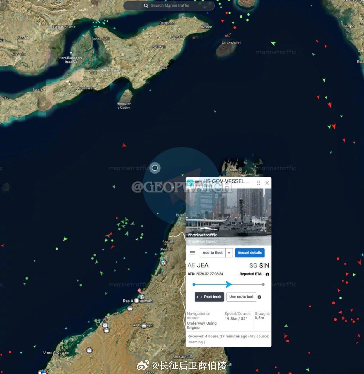 伊朗通报谈判进展伊朗称美驱逐舰从霍尔木兹海峡折返格伊朗媒体今天报道，伊朗方面称，