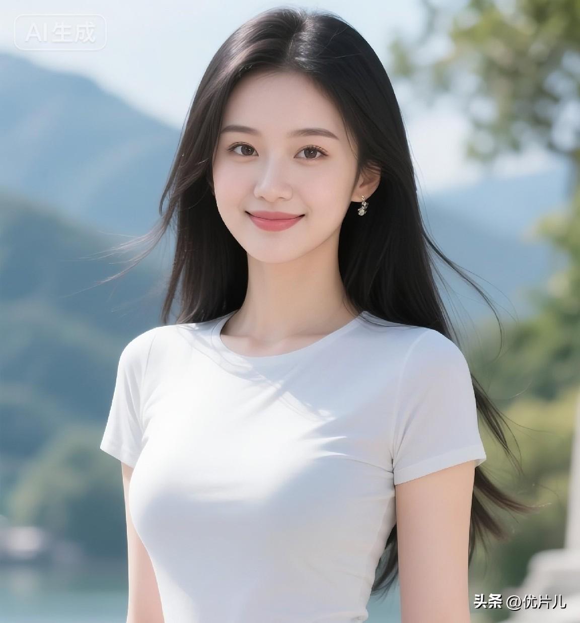 你携清风走来，像晨光落满山河。世间所有美好奔赴而来，湖山温柔，眉眼清澈，人间万物